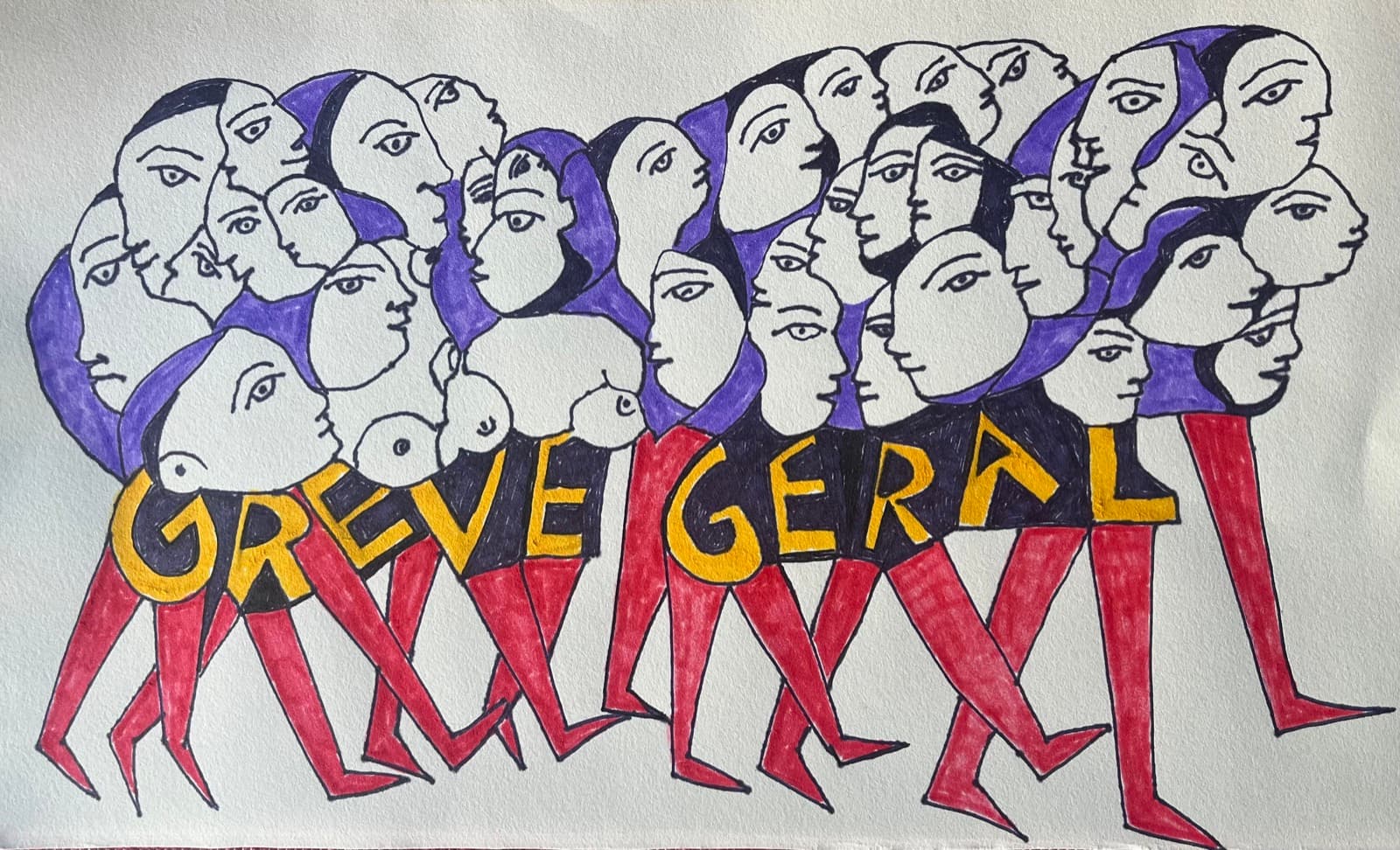 TRÊS DESENHOS PELA GREVE